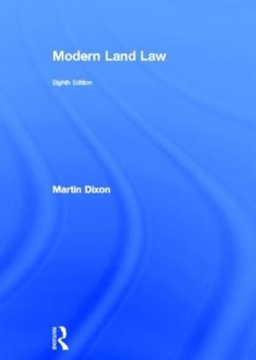 Modern Land Law - Martin Dixon