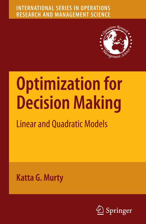 Optimization for Decision Making - Katta G. Murty