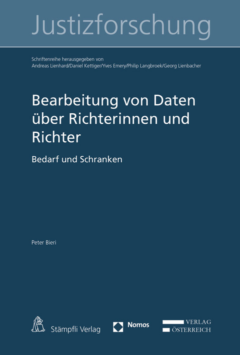 Bearbeitung von Daten über Richterinnen und Richter - Peter Bieri