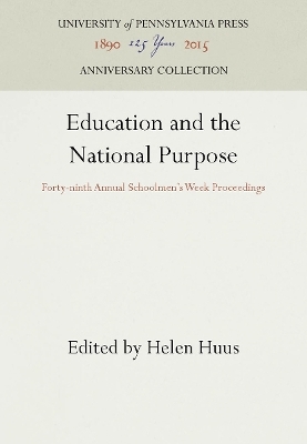Education and the National Purpose - 