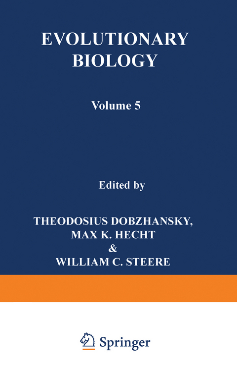 Evolutionary Biology - Theodosius Dobzhansky, Max K. Hecht, William C. Steere
