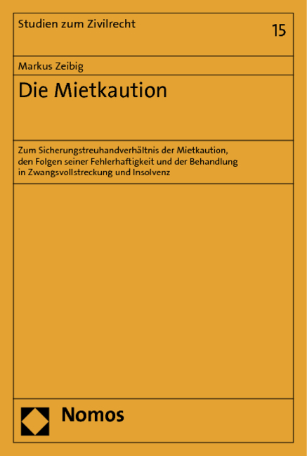 Die Mietkaution - Markus Zeibig