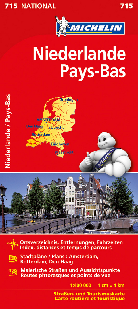 Michelin Karte Niederlande. Pays-Bas - 