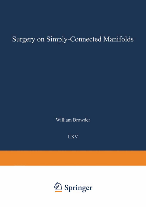 Surgery on Simply-Connected Manifolds - William Browder