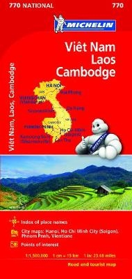 Michelin Vietnam Laos Cambodia Map # 770 -  Michelin