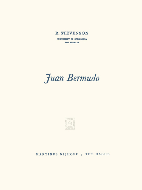 Juan Bermudo - R. Stevenson