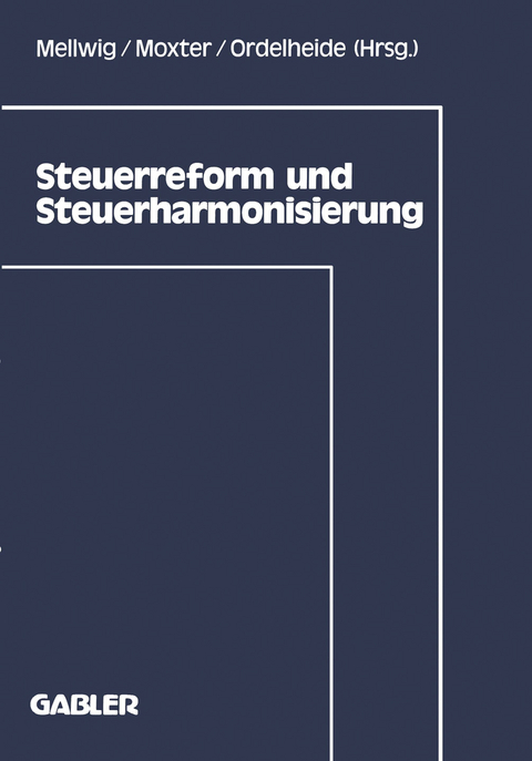 Steuerreform und Steuerharmonisierung - 