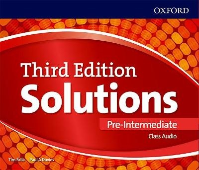 Solutions: Pre-Intermediate: Class Audio CDs - Tim Falla, Paul Davies