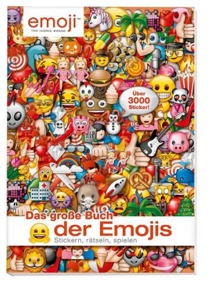 Das große Buch der Emojis: Stickern, Rätseln, Spielen - 