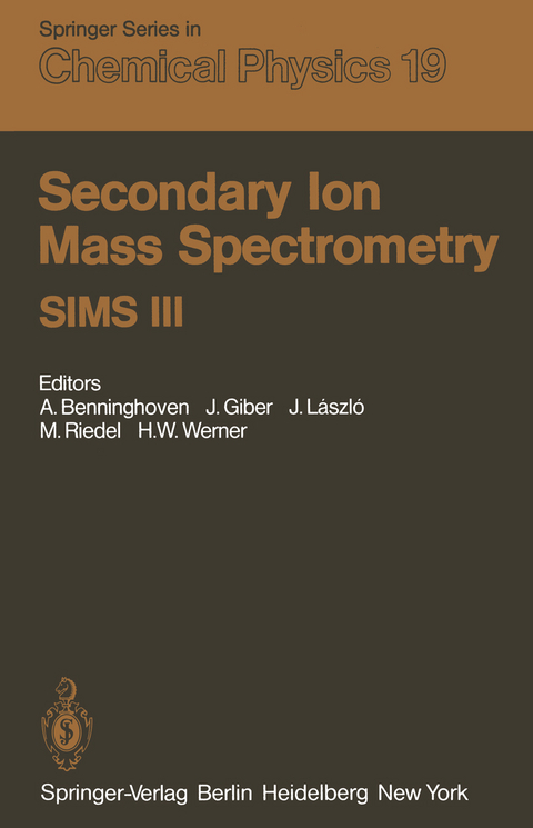 Secondary Ion Mass Spectrometry SIMS III - 