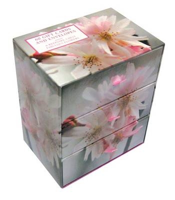 Three-drawer Card Box 60 Gift Cards and Envelopes: Fabulous Flowers -  Peony Press