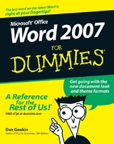 Word 2007 For Dummies - Dan Gookin