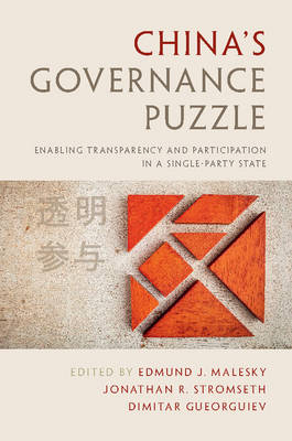 China's Governance Puzzle - Jonathan R. Stromseth, Edmund J. Malesky, Dimitar D. Gueorguiev