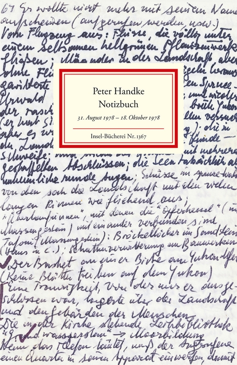 Notizbuch - Peter Handke