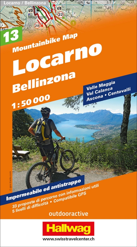 Locarno Bellinzona Nr. 13 Mountainbike-Karte 1:50 000