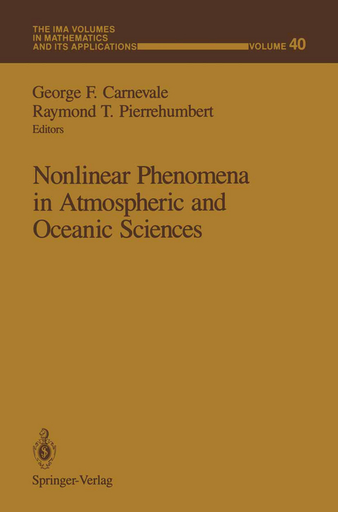 Nonlinear Phenomena in Atmospheric and Oceanic Sciences - 