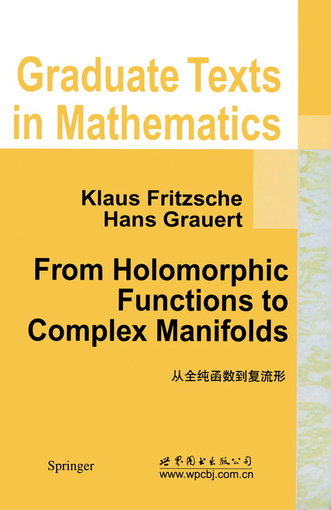 From Holomorphic Functions to Complex Manifolds - Klaus Fritzsche, Hans Grauert
