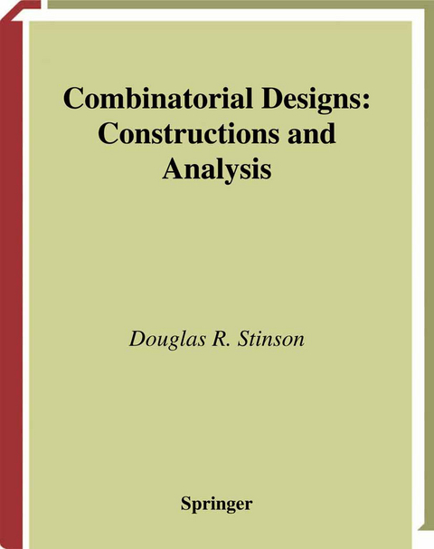 Combinatorial Designs - Douglas Stinson