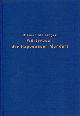 Wörterbuch der Rappenauer Mundart - Othmar Meisinger