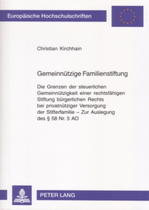 Gemeinnützige Familienstiftung - Christian Kirchhain