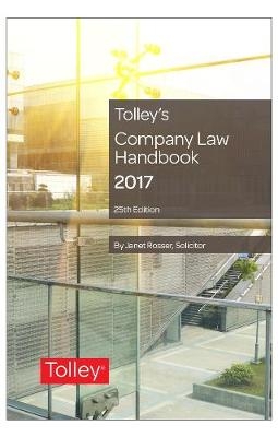 Tolley's Company Law Handbook - Emma Szelepet