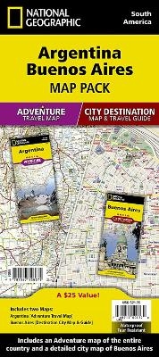 Argentina, Buenos Aires, Map Pack Bundle -  National Geographic Maps - Adventure