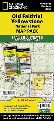 Old Faithful, Yellowstone, Map Pack Bundle -  National Geographic Maps