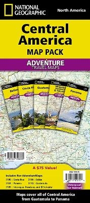 Central America, Map Pack Bundle -  National Geographic Maps - Adventure