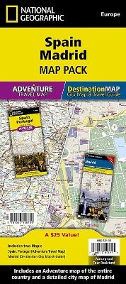 Spain, Madrid, Map Pack Bundle -  National Geographic Maps - Adventure