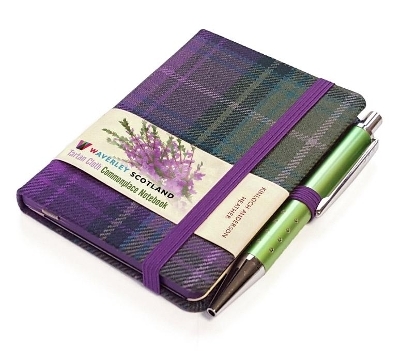 Waverley S.T. (S): Heather Mini with Pen Pocket Genuine Tartan Cloth Commonplace Notebook - 