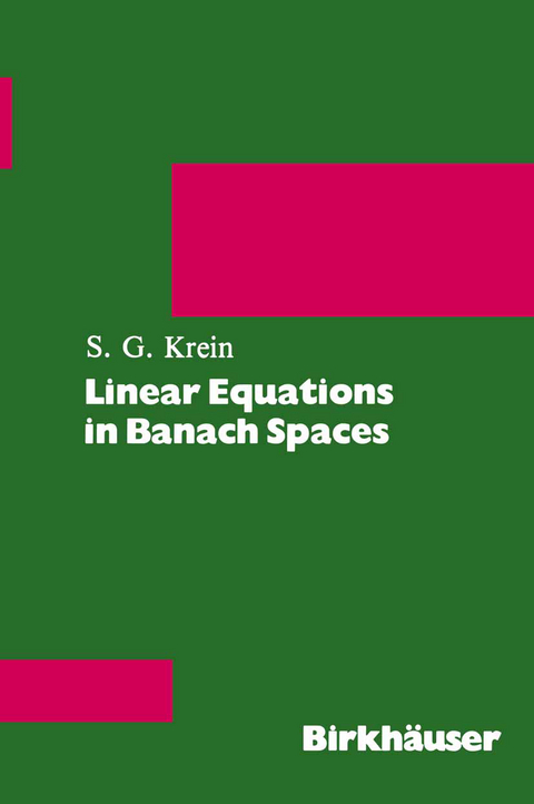 Linear Equations in Banach Spaces -  Krein