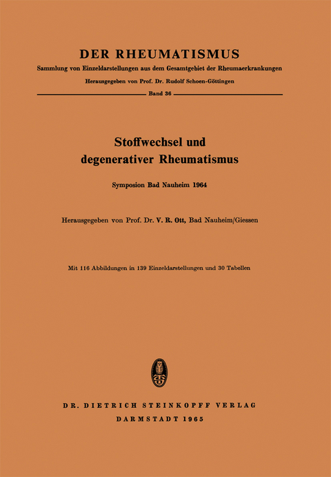 Stoffwechsel und Degenerativer Rheumatismus - 