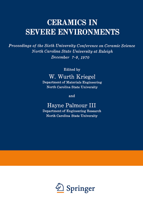 Ceramics in Severe Environments - Wurth W. Kriegel, Hayne Palmour III