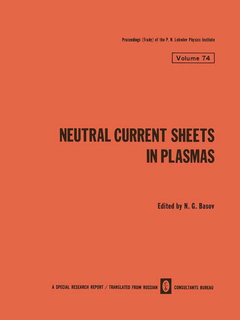 Neutral Current Sheets in Plasmas - 