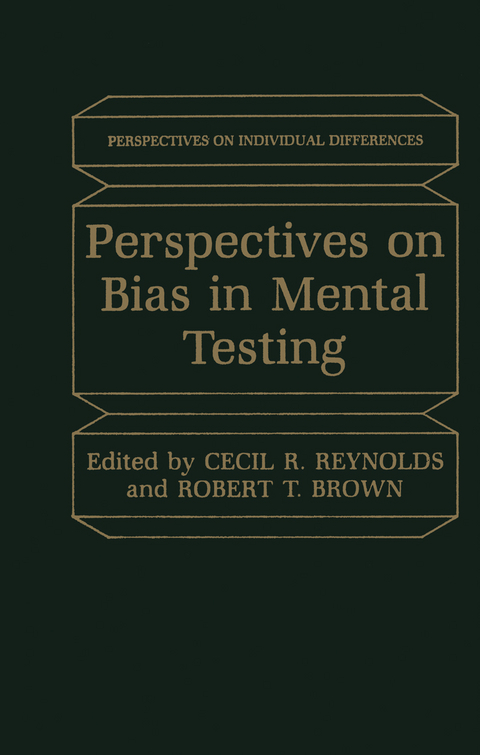 Perspectives on Bias in Mental Testing - 