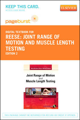Joint Range of Motion and Muscle Length Testing - Elsevier eBook on Vitalsource (Retail Access Card) - William D Bandy, Nancy Berryman Reese