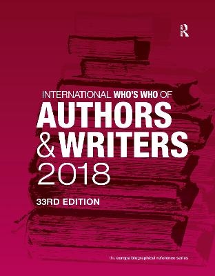 International Who's Who of Authors and Writers 2018 - 