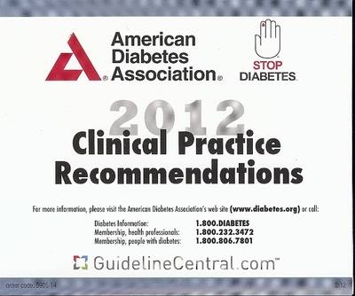 Clinical Practice Recommendations Pocket Tool -  American Diabetes Association