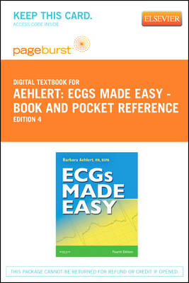 Ecgs Made Easy - Book and Pocket Reference - Elsevier eBook on Vitalsource (Retail Access Card) - Barbara J Aehlert