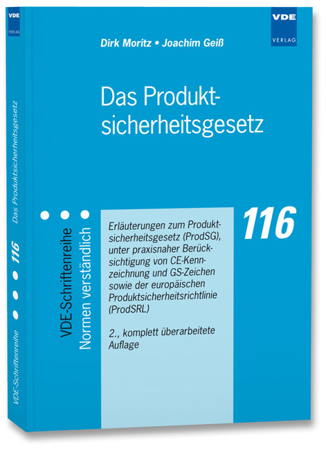 Das Produktsicherheitsgesetz - Dirk Moritz, Joachim Geiß