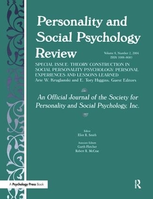 Theory Construction in Social Personality Psychology - 