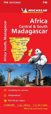 Africa Cental & South, Madagascar - Michelin National Map 746