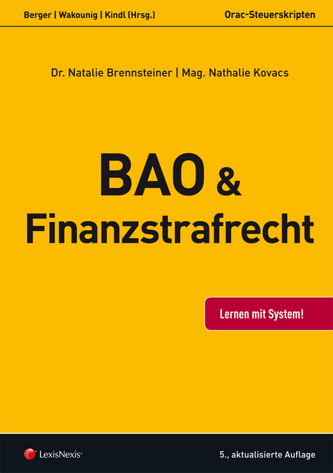 Steuerrecht - BAO und Finanzstrafrecht - Natalie Kahr, Nathalie Kovacz