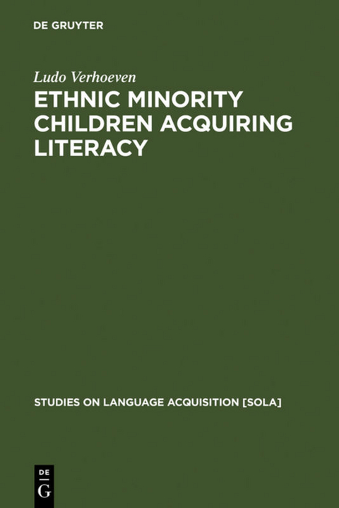 Ethnic Minority Children Acquiring Literacy - Ludo Verhoeven