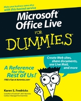 Microsoft Office Live For Dummies - Karen S. Fredricks