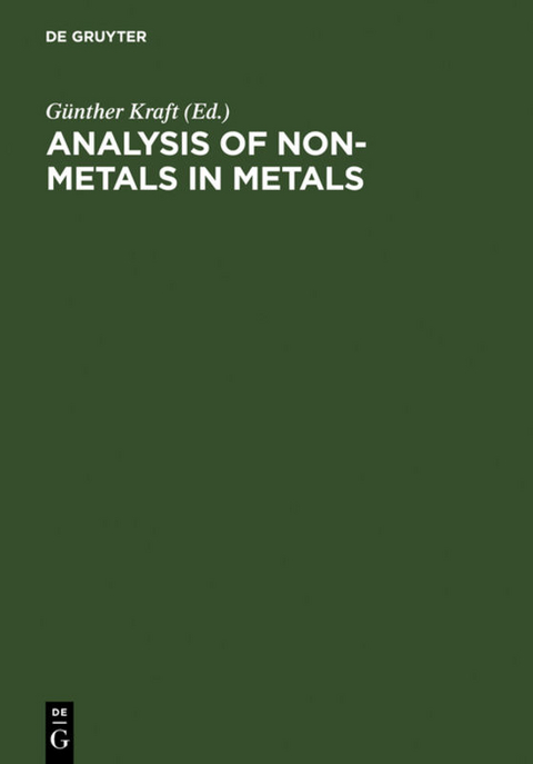 Analysis of Non-Metals in Metals - 