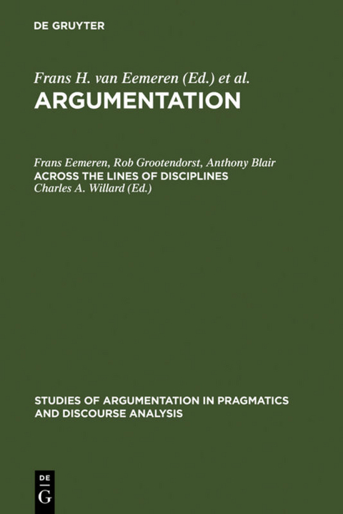 Argumentation / Across the Lines of Disciplines - 