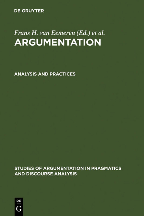 Argumentation / Analysis and Practices - 