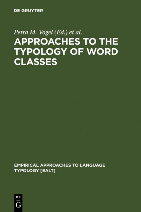 Approaches to the Typology of Word Classes - 