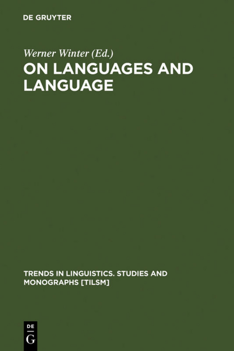 On Languages and Language - 